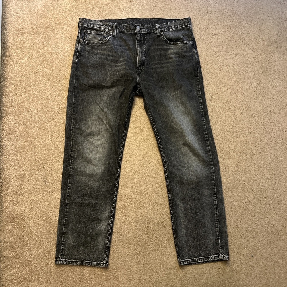 Levi’s 559 Relaxed Straight Jeans Mens 40x32 Black Gray Wash Denim